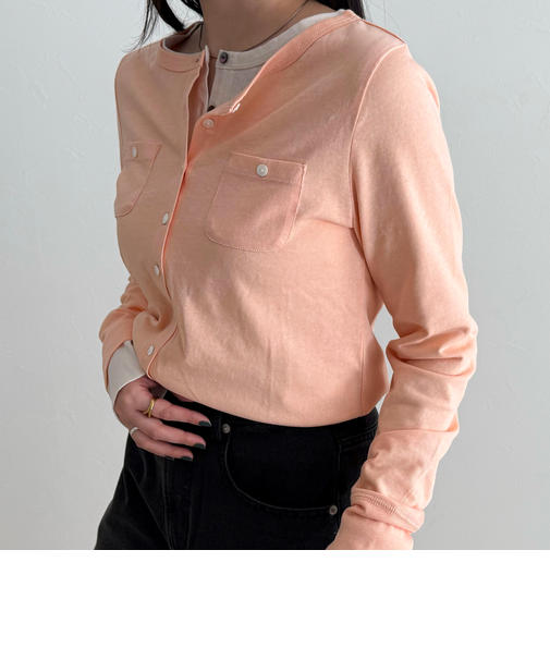 シアーカットソーカーディガン