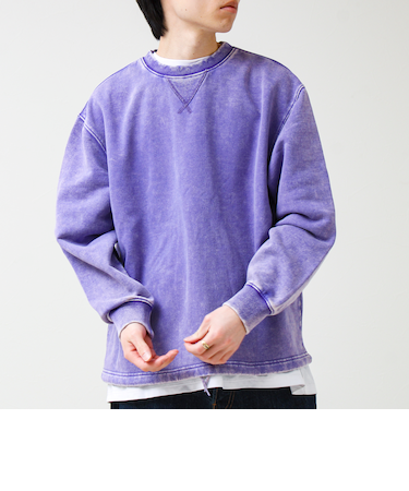 カラフルスノーパウダー 裏毛プルオーバースウェット