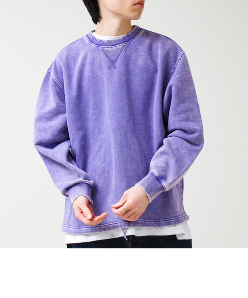 カラフルスノーパウダー 裏毛プルオーバースウェット