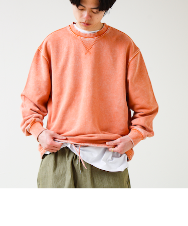 カラフルスノーパウダー 裏毛プルオーバースウェット