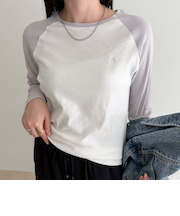 シアーラグランロンＴシャツ