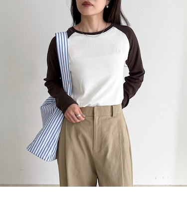 シアーラグランロンＴシャツ