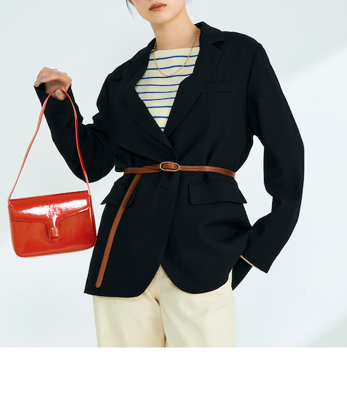 牛革フリー細ベルト