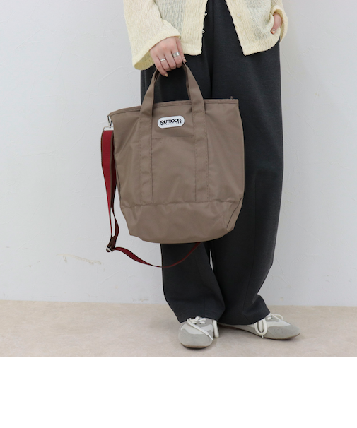 【OUTDOOR PRODUCTS 】バイカラーテープトートバッグ