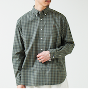 【BOY ASTLAD刺繍】ボタンダウンシャツ ストライプ/チェック