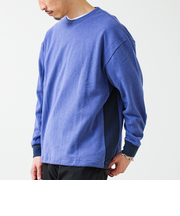 【一枚でサマになる】ブークレ配色ラインプルオーバー