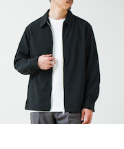 【きれい見え快適素材】ドライポリ Classy Zipシャツ