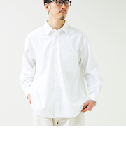 【ニューベーシック】ワッシャーポプリンシャツ ロングスリーブ