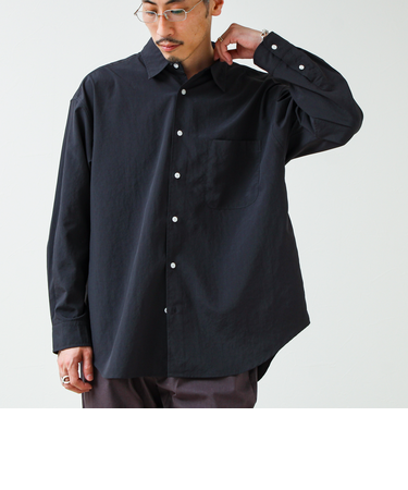 【ニューベーシック】ワッシャーポプリンシャツ ロングスリーブ