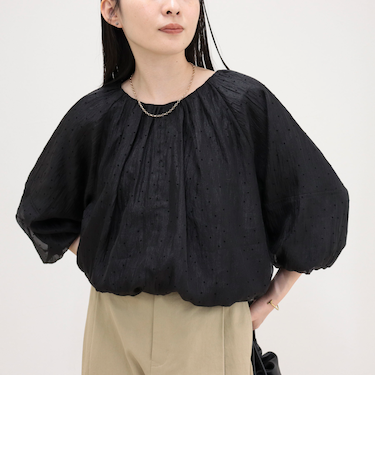 バルーンギャザーブラウス