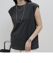 汗ジミ軽減天竺フレンチTシャツ