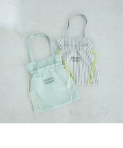 アウトポケットストライプロゴトートバッグ