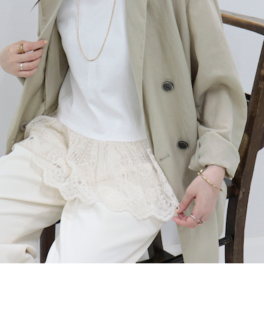 レースドッキングタンクトップ