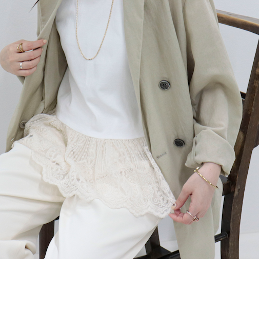 レースドッキングタンクトップ