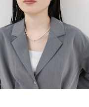 ハートトップバイカラーネックレス