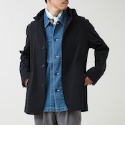 【GLOSTER名品アウター】スタンドフードブルゾン