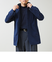 【GLOSTER名品アウター】スタンドフードブルゾン