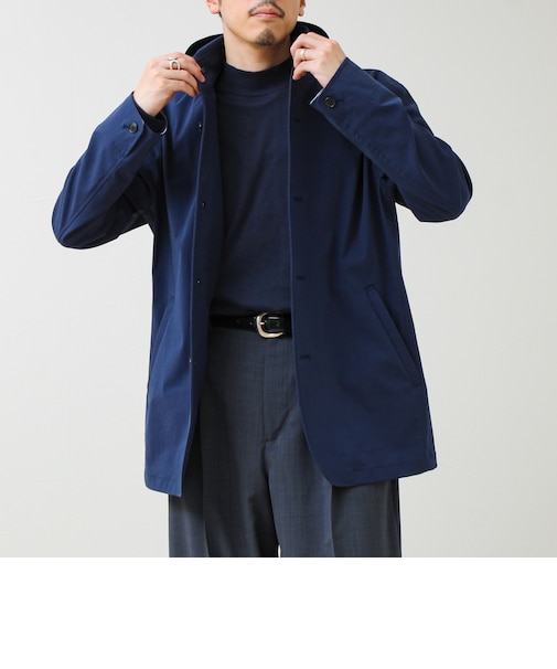 【GLOSTER名品アウター】スタンドフードブルゾン