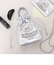 【JOli JOli/ジョリジョリ】刺しゅう巾着バッグ