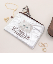 【JOli JOli/ジョリジョリ】刺しゅうフラットポーチ