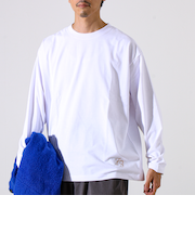 【MARUDE COTTON】ロープ刺繍Ｔ ロングスリーブ