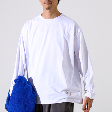 【MARUDE COTTON】ロープ刺繍Ｔ ロングスリーブ