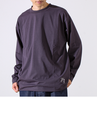 【MARUDE COTTON】ロープ刺繍Ｔ ロングスリーブ