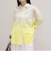 グラデーションリネンシャツ