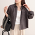 LINEN100 クロップドシャツ