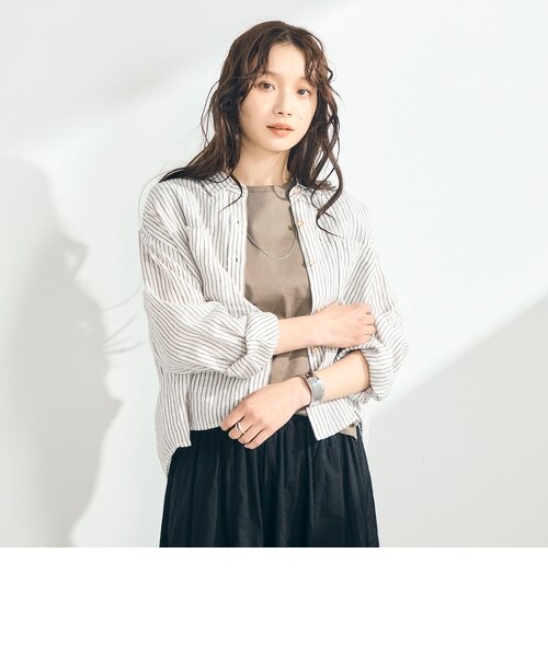 LINEN100 クロップドシャツ｜フレディ＆グロスターの通販｜&mall