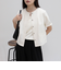 【@sora_522m企画】ノーカラーハーフスリーブジャケット