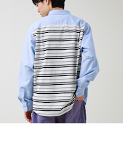 【フレブル刺繍】ボタンダウン コンビシャツ