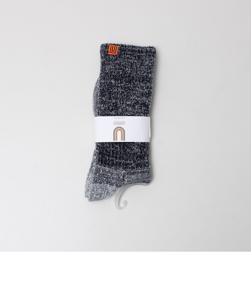 【UNIVERSAL OVERALL】むら糸リブクルーソックス