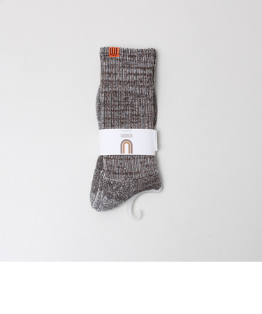 【UNIVERSAL OVERALL】むら糸リブクルーソックス