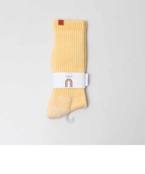 【UNIVERSAL OVERALL】むら糸リブクルーソックス