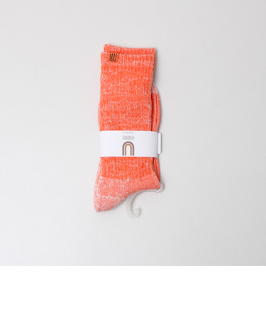 【UNIVERSAL OVERALL】むら糸リブクルーソックス