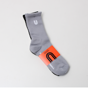 【UNIVERSAL OVERALL】クルー丈サイドUOロゴ 3Pソックス