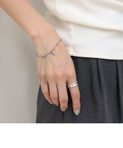 ビーズ×ハートトップブレス