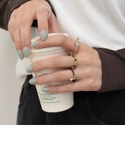 ビーズ3セットリング