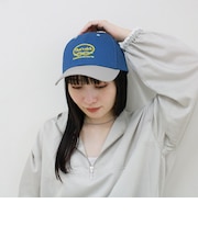 バイカラー刺繍キャップ