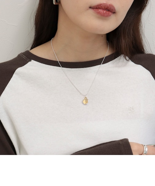 フェイクストーントップネックレス