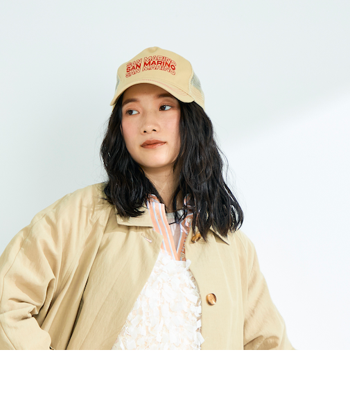 【CASSELINI/キャセリーニ】刺しゅうメッシュキャップ