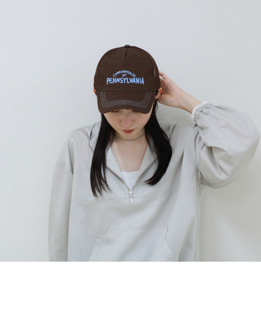 【CASSELINI/キャセリーニ】刺しゅうメッシュキャップ