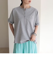 【GEVACO/ゲバコ】別注レディースヘンリーネックTシャツ