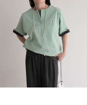 【GEVACO/ゲバコ】別注レディースヘンリーネックシャツ