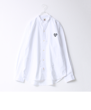 【FREDYMAC/フレディマック】フロッキープリント バンドカラーシャツ