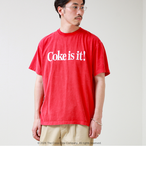 【GOOD ROCK SPEED】Coca-Cola ロゴプリントTシャツ