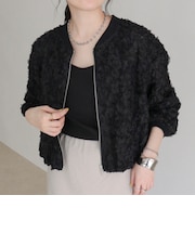 シアーレースZIPブルゾン