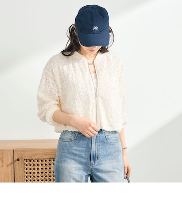 シアーレースZIPブルゾン