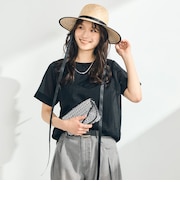 シアーレイヤード半袖ブラウス